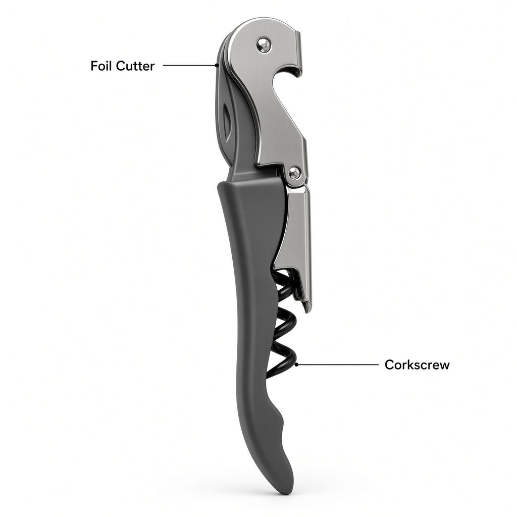 Black & Silver Waiter’s Corkscrew Wine Opener 4-Pack