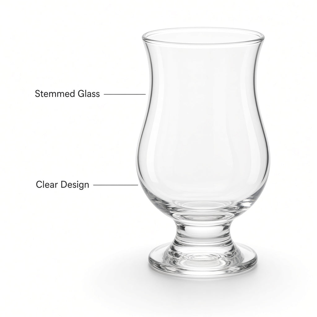 Clear Stemmed Drinking Glasses 6-Pack