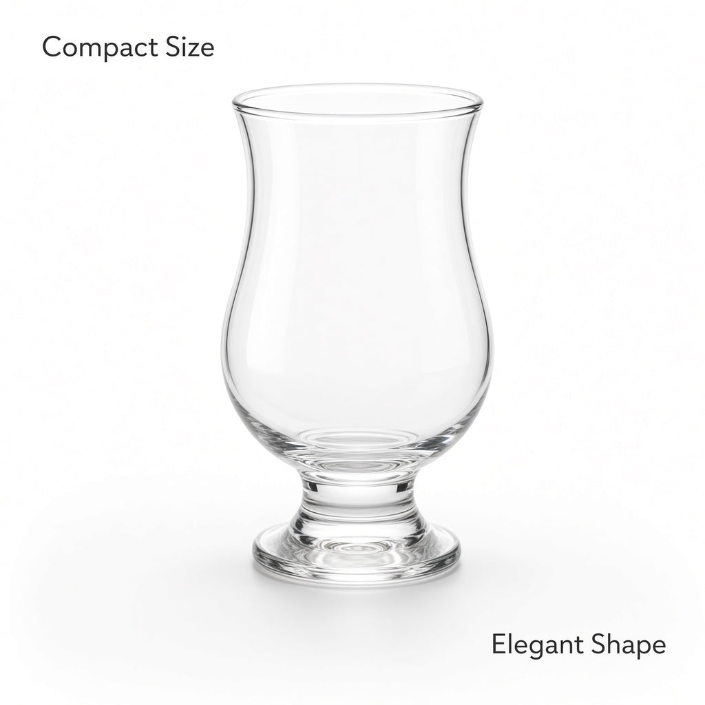 Clear Stemmed Drinking Glasses 6-Pack