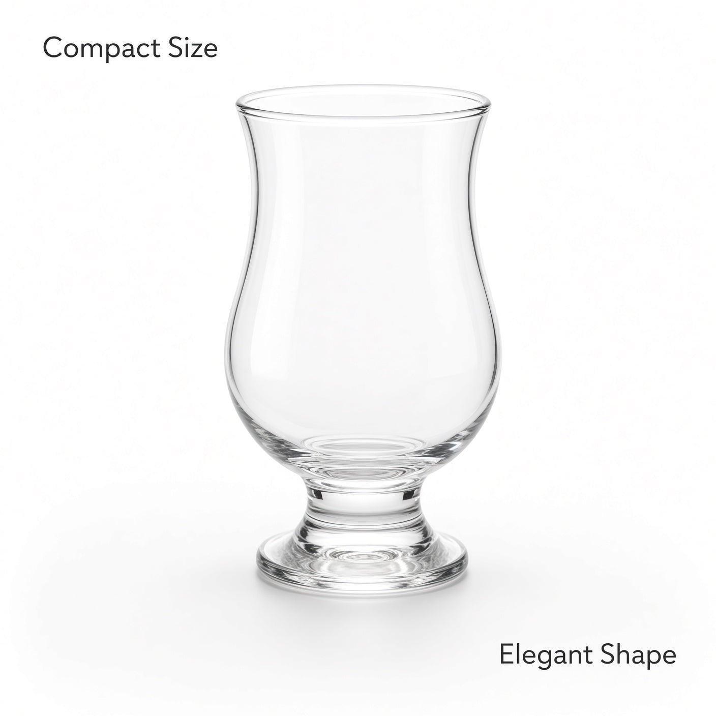 Clear Stemmed Drinking Glasses 6-Pack