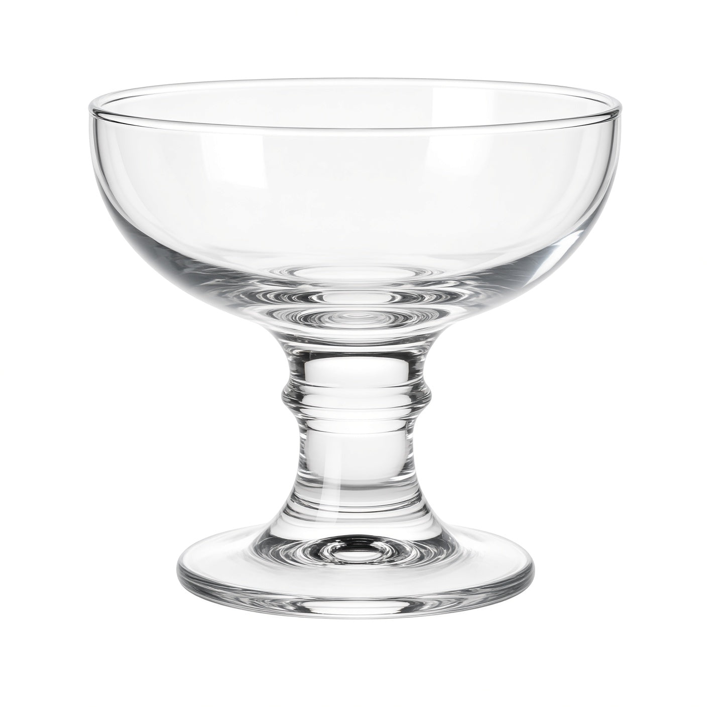 Clear Stemmed Coupe Glasses 6-Pack