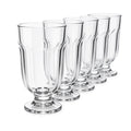 Clear Footed Drinking Glasses 6-Pack