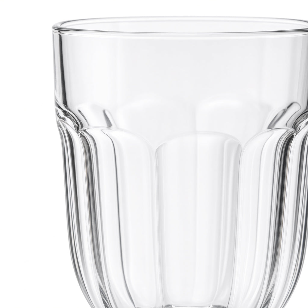 Clear Footed Drinking Glasses 6-Pack