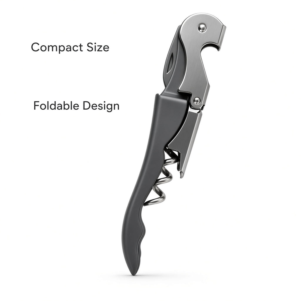 Black & Silver Waiter’s Corkscrew Wine Opener 4-Pack