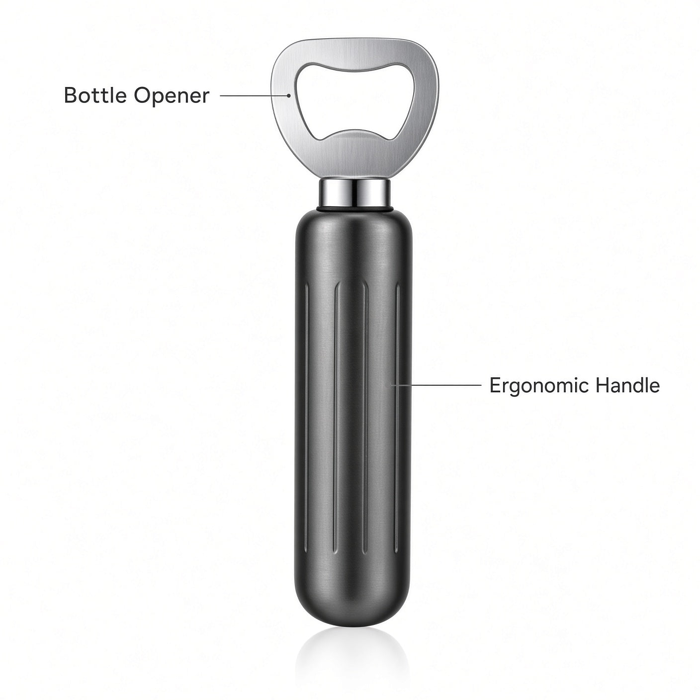 Black Bottle Opener 10-Pack with Stainless Steel Head