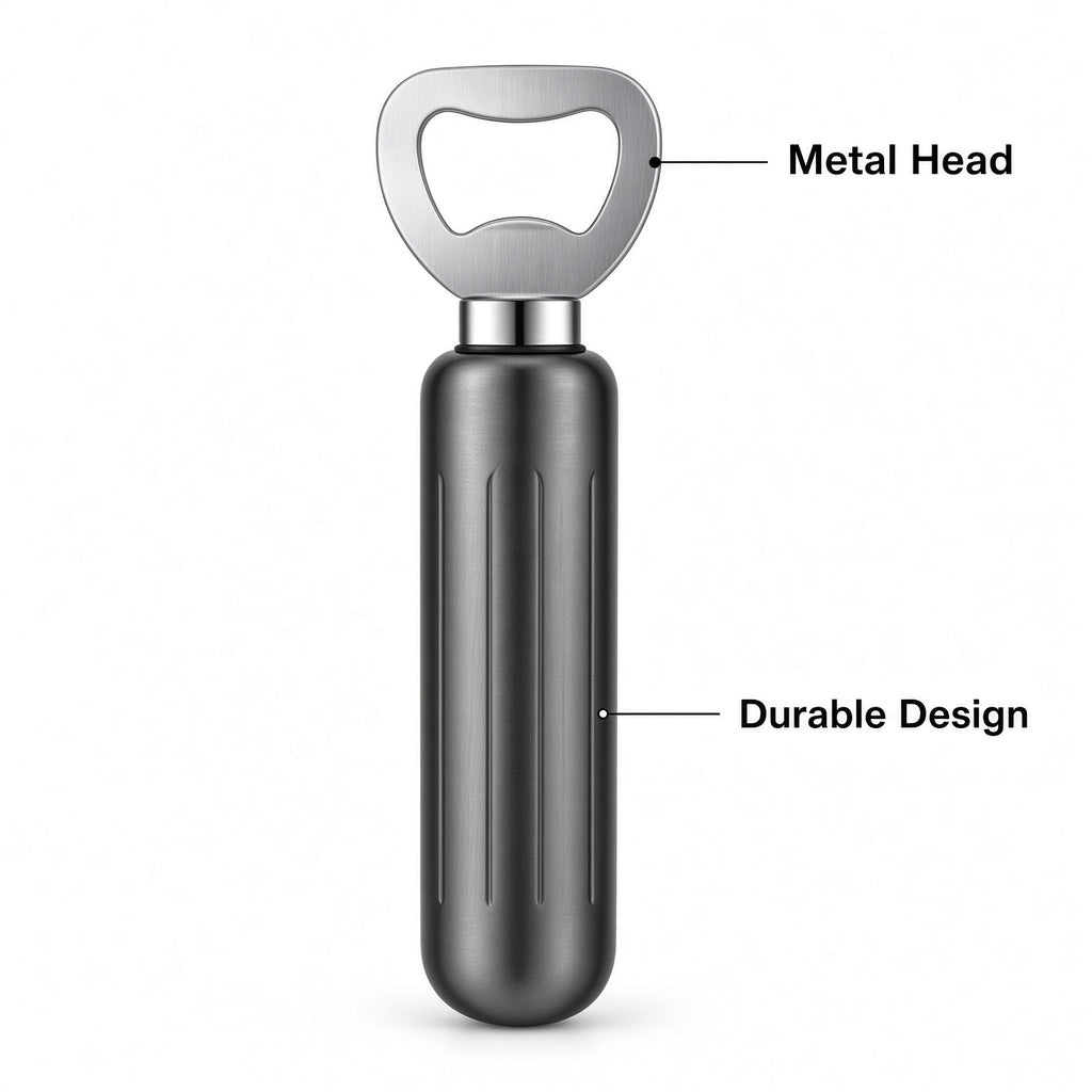 Black Bottle Opener 10-Pack with Stainless Steel Head
