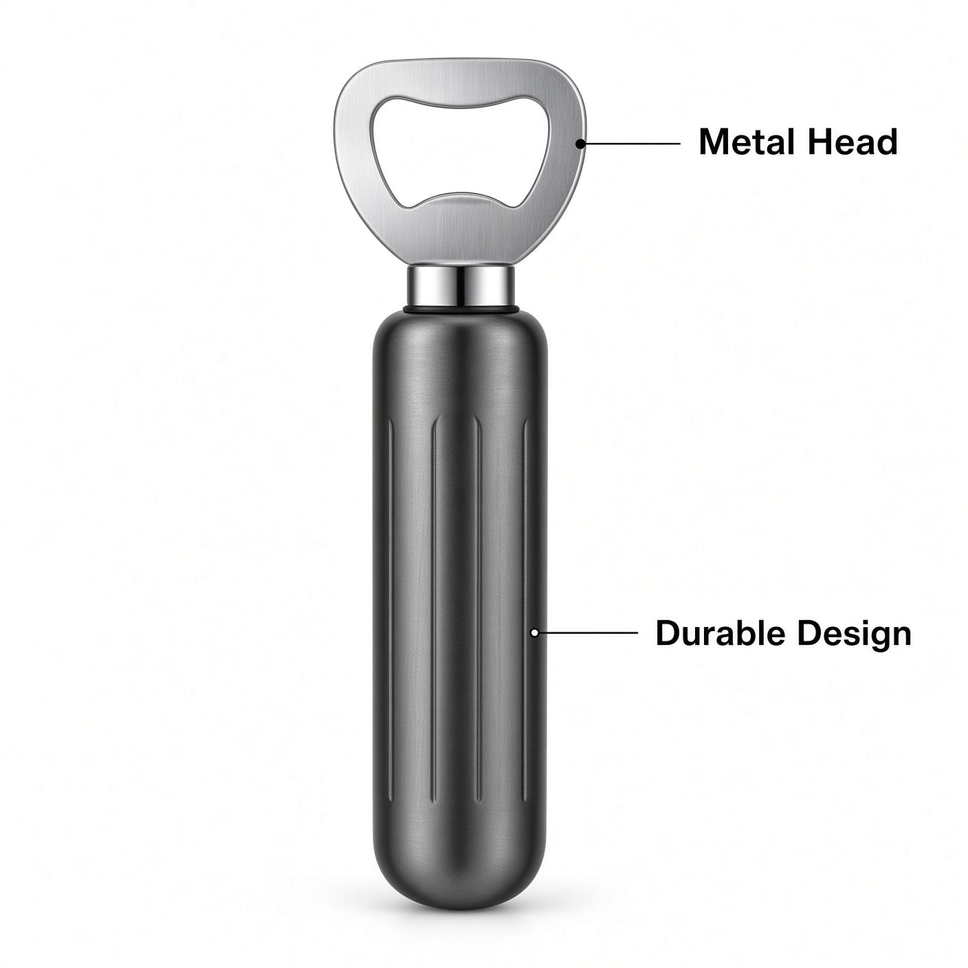 Black Bottle Opener 10-Pack with Stainless Steel Head