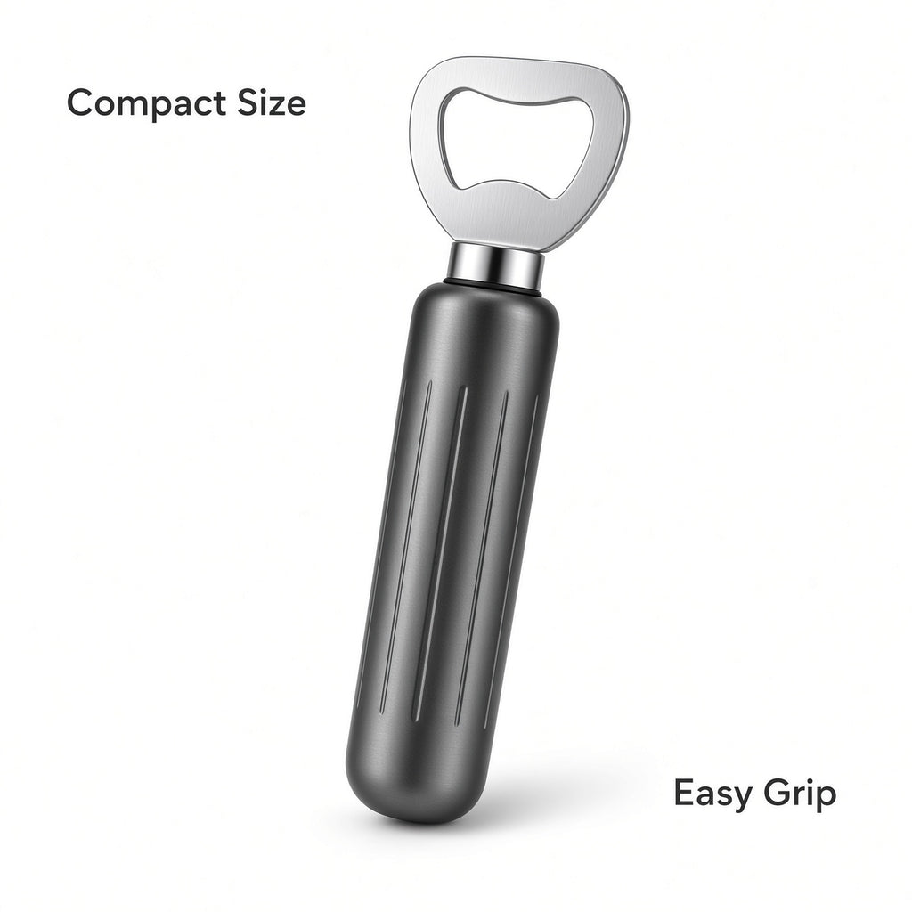 Black Bottle Opener 10-Pack with Stainless Steel Head