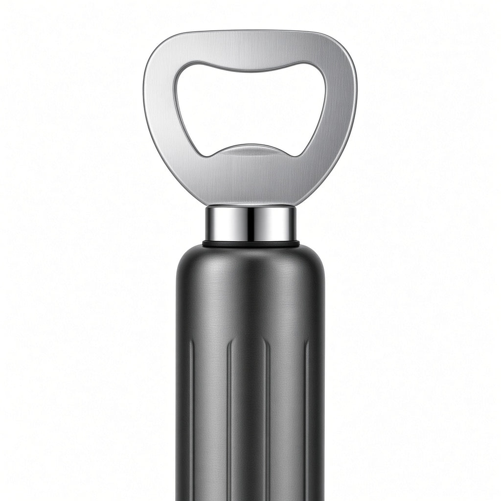 Black Bottle Opener 10-Pack with Stainless Steel Head